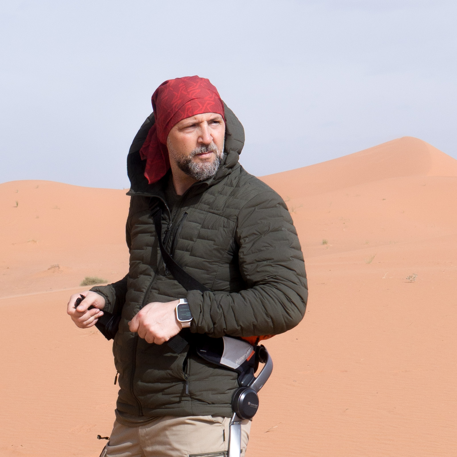 Powered exoskeleton field test in the Sahara